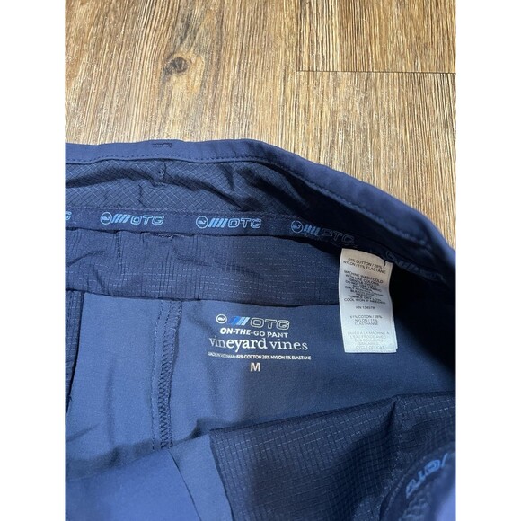 Vineyard Vines Pants Mens Medium Navy On The Go Jogger Performance Tech Tapered - Picture 4 of 9